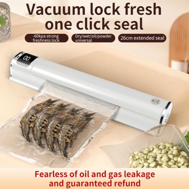 Verk Group Συσκευή Σφράγισης Κενού Αέρος 26cm – One Click Seal για Φρεσκάδα & Ασφάλεια Τροφίμων 5907451374115