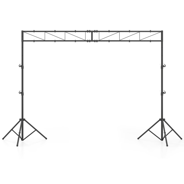 Costway Ρυθμιζόμενη Βάση Φωτισμού DJ με Τραβέρσα 360 cm, Ύψος 140–265 cm TD10055
