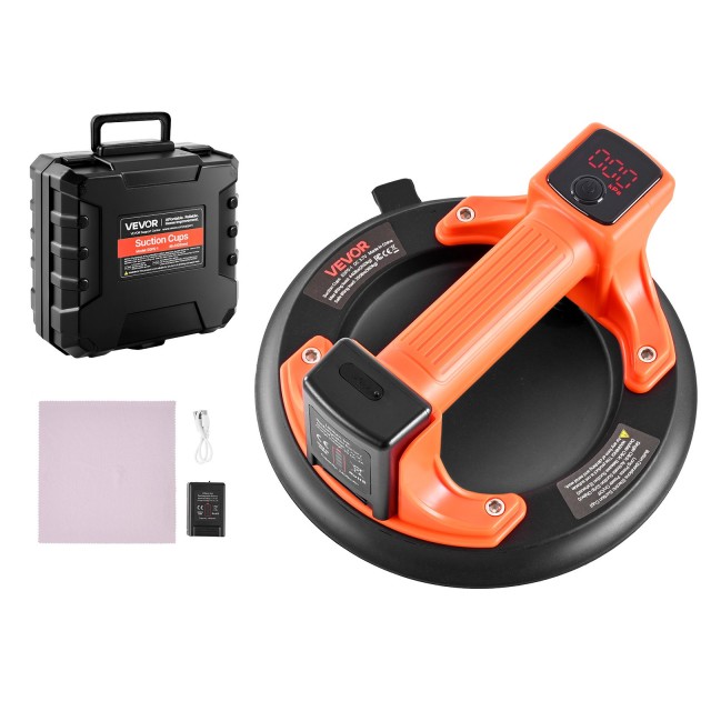 VEVOR Ηλεκτρική Βεντούζα 203mm με Οθόνη για Ισχύ & Μπαταρία, 200kg Ανυψωτική Ικανότητα για Πλακάκια & Γρανίτη DDXP8YC600B1DKEAU001V9