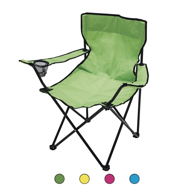 Galileo Καρέκλα pescatore με μπράτσα, κατασκευή από ανθρακοχάλυβα, κάθισμα από πολυεστέρα 600D, πτυσσόμενη με τσάντα fluo Est 5901451 Τυχαία Επιλογή Χρωμάτων