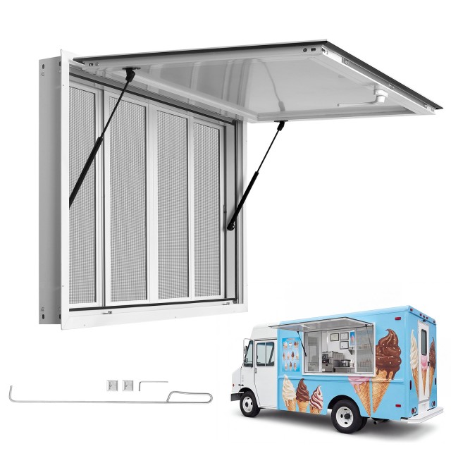 VEVOR Παράθυρο Εξυπηρέτησης για Food Truck από Κράμα Αλουμινίου 1143 x 762 mm FCBWCK4530NCHM5K6001V0