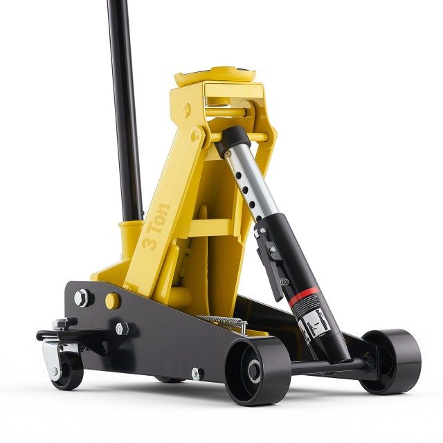 VEVOR Χαμηλού Προφίλ Υδραυλικός Γρύλος Δαπέδου 3 Τόνων από Ατσάλι με Αντλία Ταχείας Ανύψωσης, 130–500 mm ZJDBQJDTZ3TDSBWNO001V0