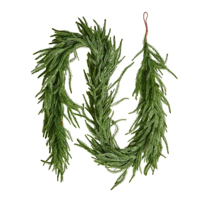 VEVOR Χριστουγεννιάτικο Γιρλάντα Faux Norfolk 6ft για Τζάκι SDHDNFKS6FTB672U6001V0