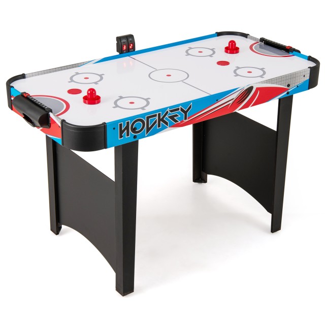 Costway Ηλεκτρικό Τραπέζι Air Hockey με LED Οθόνη 130 x 61 x 76 cm UY10180EU-BL
