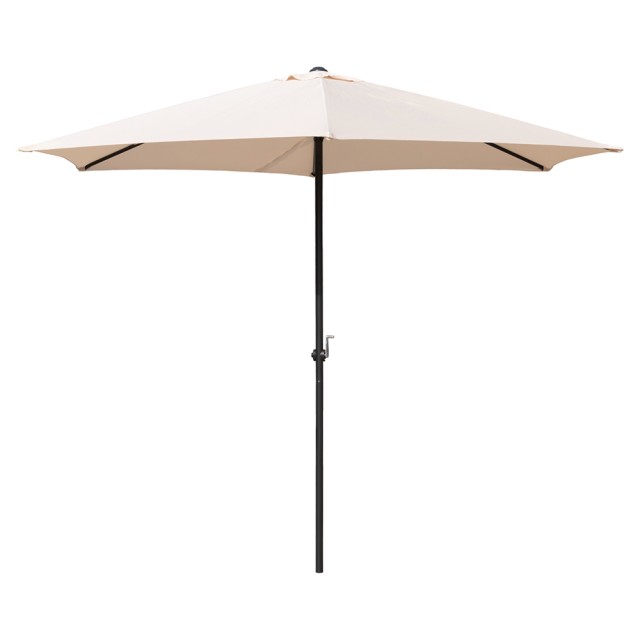 Galileo Ομπρελόνι κήπου Cuba Est 300 x ύψος 236 εκ. από ανθρακοχάλυβα, με 6 ενισχυμένες ακτίνες και άνοιγμα με μανιβέλα. 2188417