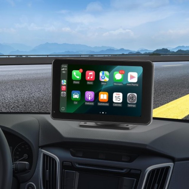 VEVOR Οθόνη Αυτοκινήτου 7 με CarPlay, Android Auto & Κάμερα Οπισθοπορείας CZZKP7INCHBDV1Y7K001V9