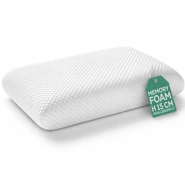 BAKAJI Μαξιλάρι Ύπνου Memory Foam Πλενόμενο 15cm Αναπνεύσιμο 02001975