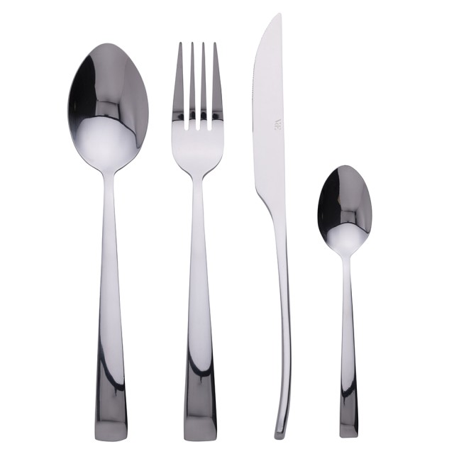 Villa dEste Home Σετ 24 Ανοξείδωτα Σκεύη Park Avenue - Γυαλιστερό Ασημί Φινίρισμα 5901277