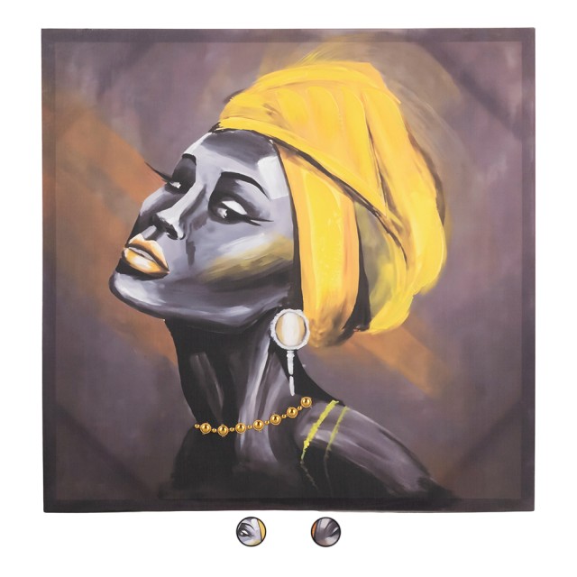 Galileo Τελα ζωγραφισμένος 60x60 εκ Afrika Sibilla 5920450 Τυχαία Επιλογή Χρωμάτων