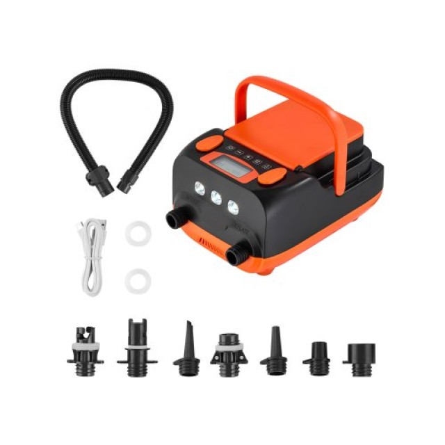 VEVOR Ασύρματη Αντλία SUP 20PSI με Επαναφορτιζόμενη Μπαταρία και Φως LED JBDDQB20PSICOCUDDV9