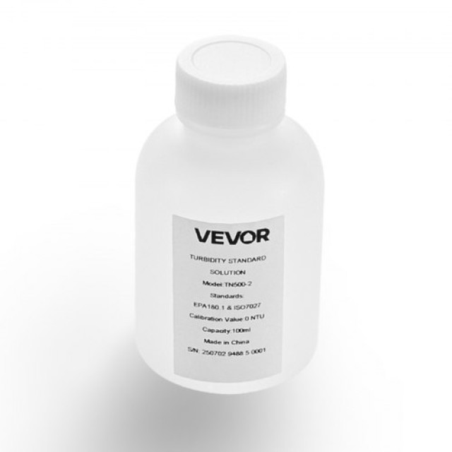 VEVOR Διάλυμα Βαθμονόμησης Θολότητας 0 NTU, 100 ml, Συμβατό με Τουρβιδόμετρο, Έτοιμο προς Χρήση ZXLZDS00NTUPVRS46001V0