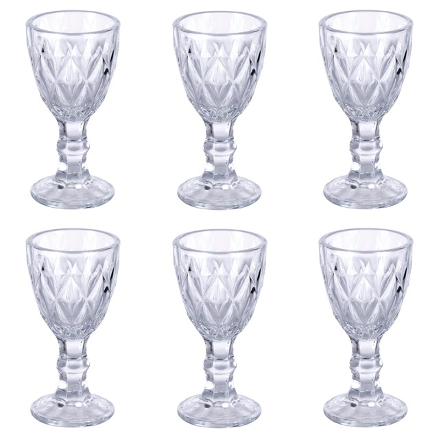 Villa dEste Home Σετ 6 Διαφανή Γυάλινα Λικεράκια Prisma 50 ml 5909854