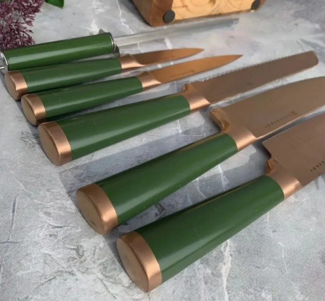 Edenberg Σύγχρονο Σετ Μαχαιριών με Βάση 7 Τεμαχίων EB-11029