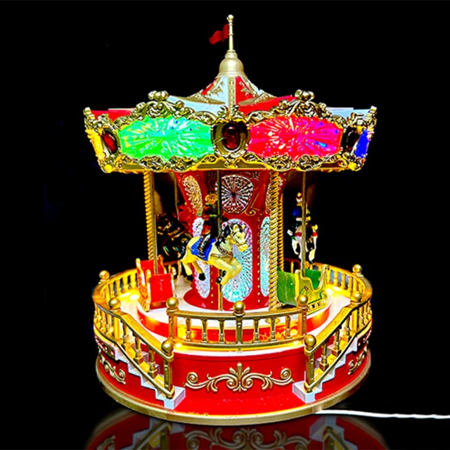 BAKAJI Χριστουγεννιάτικο Καρουζέλ με Φώτα και Ήχους Διακοσμητικό Στολίδι 02001565