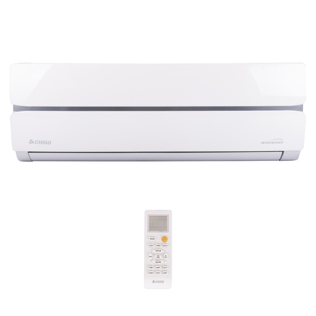 Kooper Κλιματιστικό King 12000 Btu Inverter και αντλία θερμότητας πάνελ 172 wifi λευκό Chigo 5919466