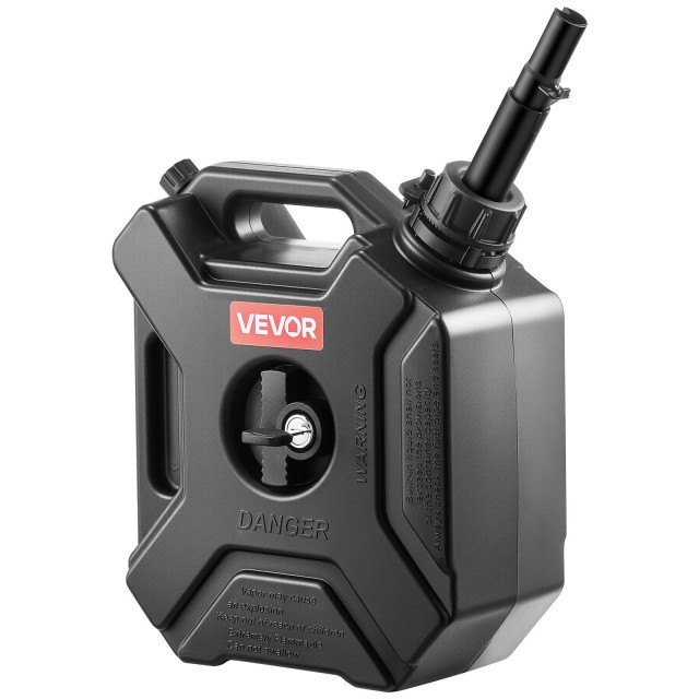 VEVOR Δοχείο Μεταφοράς Καυσίμου 5 L, με Στόμιο και Κλείδωμα, Φορητός και Ασφαλής, Μαύρος SLBXSYXCZK1JO7VTN001V0