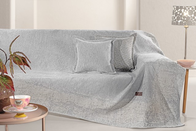 Guy Laroche Ριχτάρι Καναπέ Perth Grey (Τριθέσιος) 180x300 ,1133030125022