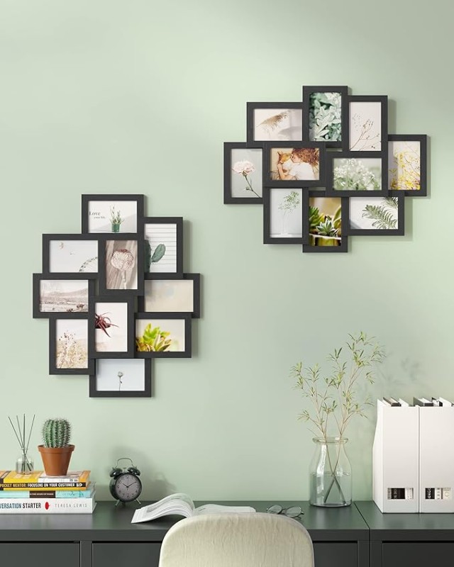 Κορνίζα 10 Θέσεων για Φωτογραφίες 4x6 SONGMICS RPF20BK