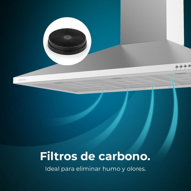 Απορροφητήρας Καμινάδα 90cm 65W Bolero Inox CEC-02842 Cecotec