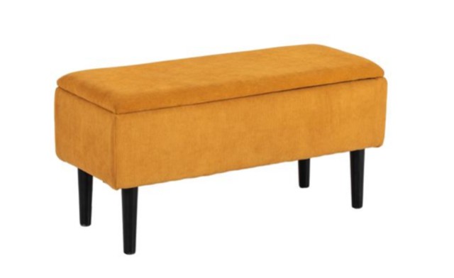 Πάγκος Κρεβατιού με Αποθηκευτικό Χώρο 95 x 38 x 45 cm Πορτοκαλί 838-417V01OG HOMCOM