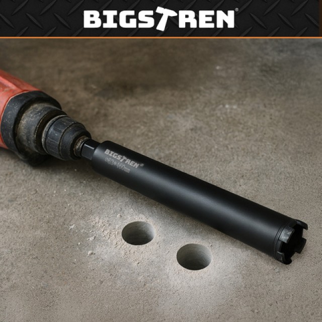 Bigstren Ποτηροτρύπανο 63x450 mm, Ιδανικό για Διάτρηση σε Σκυρόδεμα και Σκληρά Υλικά 27082