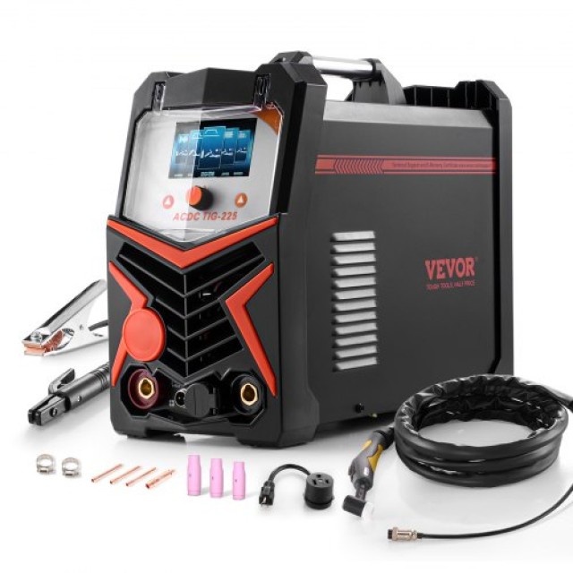 VEVOR Συγκολλητής TIG 6-σε-1 AC/DC Pulse Spot MMA IGBT Inverter TIGHJ225AWHY3YV00V2