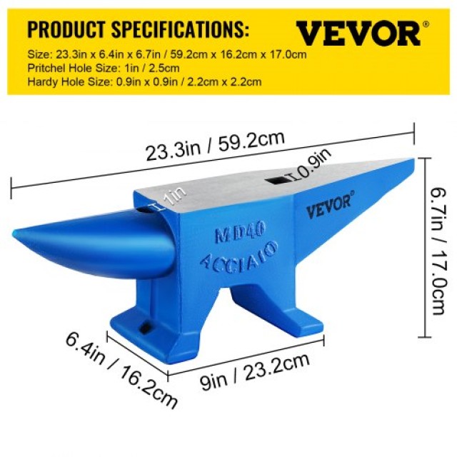 Αμόνι VEVOR Pro 40KG για Σιδηρουργούς  GZ40KGGZ000000001V0