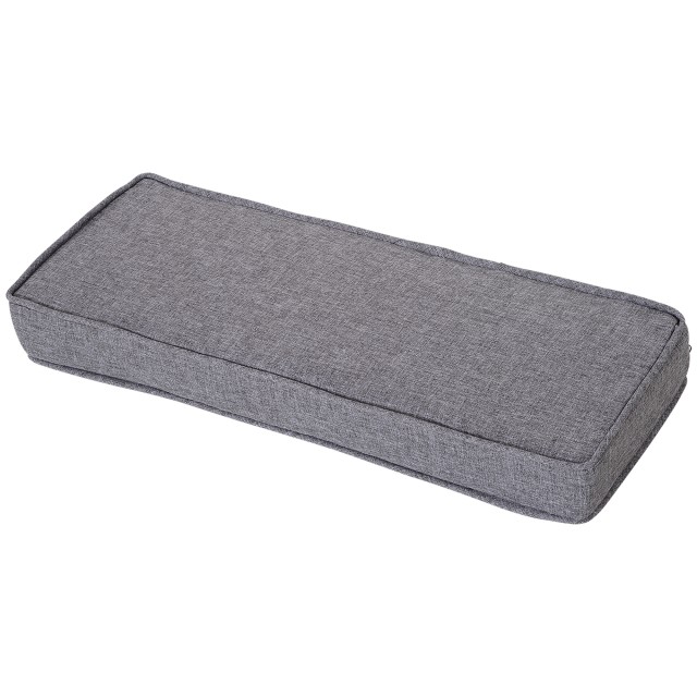 Outsunny 7 τεμαχίων Rattan Garden Lounge με τραπεζάκι σαλονιού και αρθρωτό καναπέ με μαξιλάρια, γκρι 860-020V03