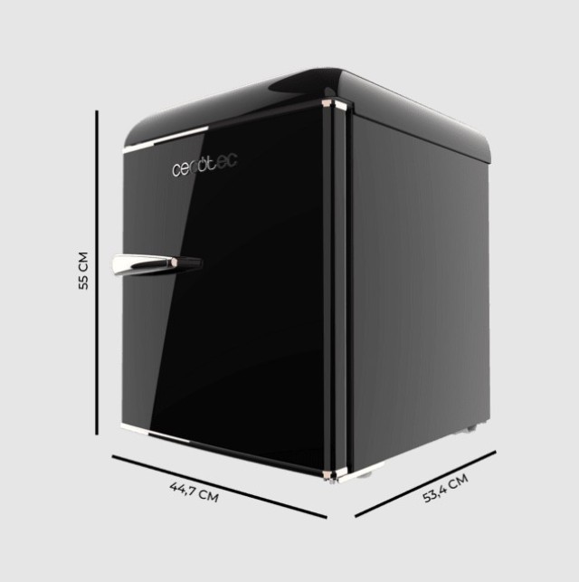 Μίνι ψυγείο 45 Lt Bolero CoolMarket TT Origin 45 Black E Retro 44,7 x 53,4 x 55 cm Cecotec CEC-02130