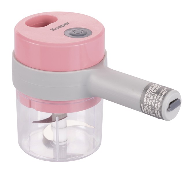 Kooper Πολυχρηστικός Θρυμματιστής USB 3 σε 1, Mister Chop Pink 5919101PI