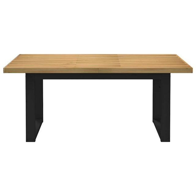 vidaXL Τραπέζι Φαγητού NOAIN με Πόδια U Σχήματος 180x90x75 εκ από Μασίφ Ξύλο Πεύκου 3328259