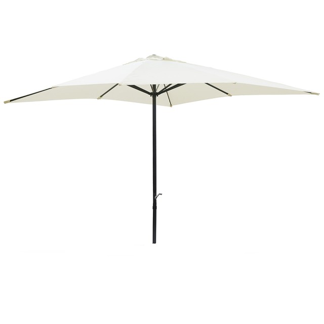 Galileo Κήπος ομπρέλα Cuba Est 3x3 μ από ανθρακούχο χάλυβα με 8 ενισχυμένες ακτίνες, μηχανισμός ανοίγματος με μανιβέλα 2188425