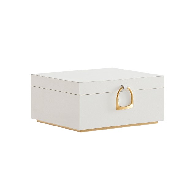 SONGMICS Κοσμηματοθήκη με Λαβή 20.5 x 24 x 11 cm Λευκό JBC165W01