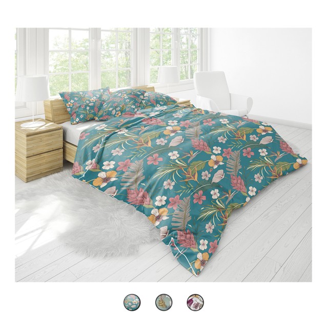 Galileo Πλήρες μονό κρεβάτι πολυκοτονίου 110 gsm με λουλουδάτο σχέδιο Sibilla 5919387 Τυχαία Επιλογή Χρωμάτων