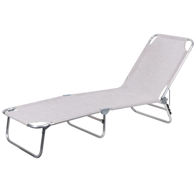 Galileo Πτυσσόμενη ξαπλώστρα θαλάσσης αλουμινίου με ρυθμιζόμενη πλάτη Ecr Viareggio Est 5901721