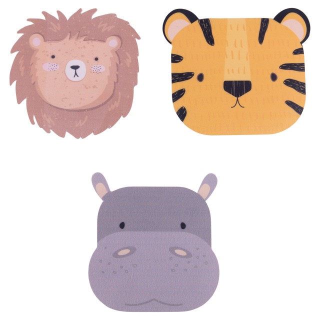 Villa dEste Home Σετ 3 Σουβέρ PVC 10x10 cm Les Petites Vde 5924611