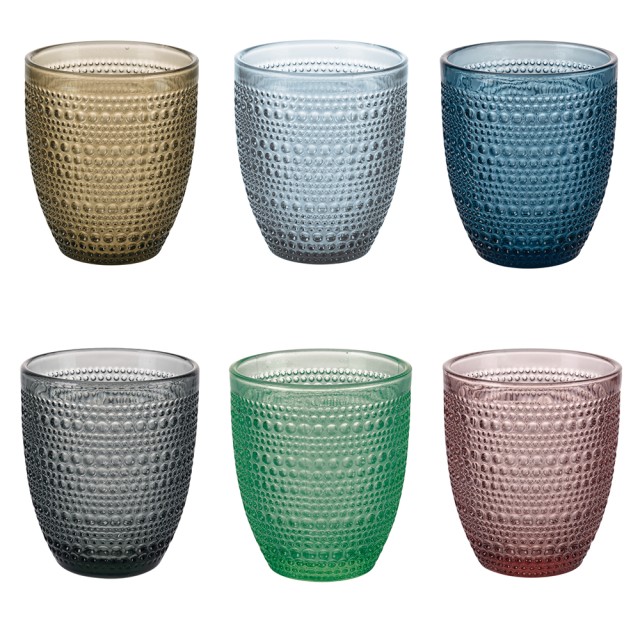 Galileo Σετ 6 ποτήρια νερού 340 ml σε γυάλινη πάστα Roma 5921386