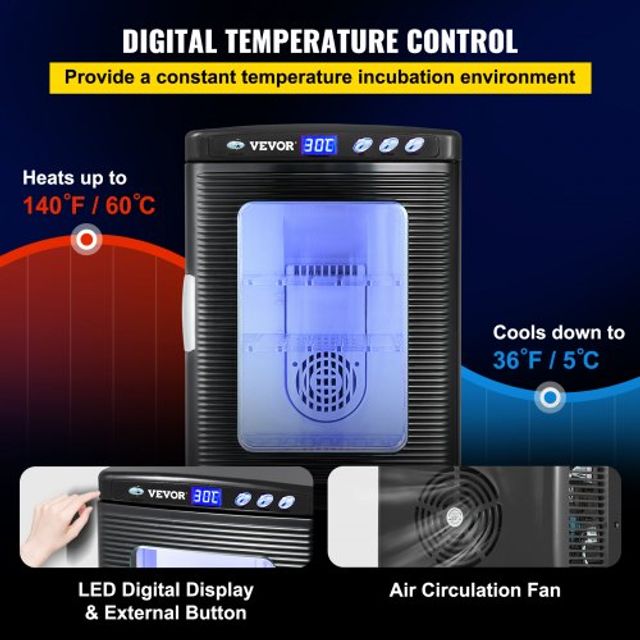 Εκκολαπτήριο Αυγών 25L για Ερπετά Vevor FHQ25LHSFYQ5-6D01V2