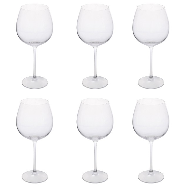 Galileo Σετ 6 ποτήρια κρασιού σε γυαλί 660 ml διαφανή Jasmine Sibilla 5918846