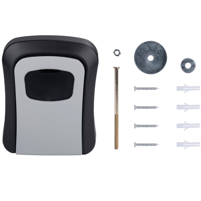 KINZO Θυρίδα Ασφαλείας Κλειδιών για Στερέωση στον Τοίχο με 10.000 Συνδυασμούς από Μέταλλο 02838900