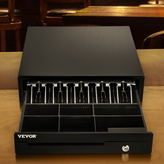 VEVOR  Συρτάρι Ταμείου 16 12V, 5 Χαρτονομίσματα 6 Κέρματα, Αφαιρούμενη Θήκη, 2 Κλειδιά, RJ11/RJ12, POS Σύστημα  QDXXJCTYCWC16LIA2V0