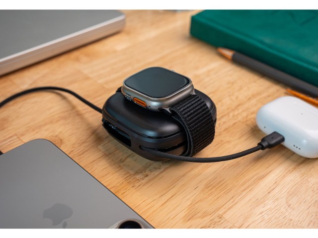 SWISSTEN Powerbank MagGo 10.000 mAh Powerbank με Ενσωματωμένα Καλώδια + MagSafe + Apple Watch 8595217490543