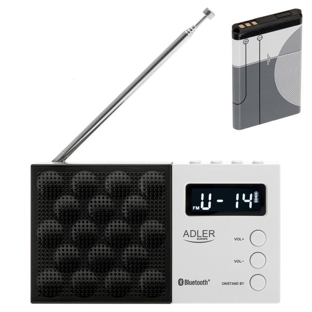 Adler Ψηφιακό Ραδιόφωνο FM με Bluetooth 5.0, USB/SD και Οθόνη LCD AD-1908
