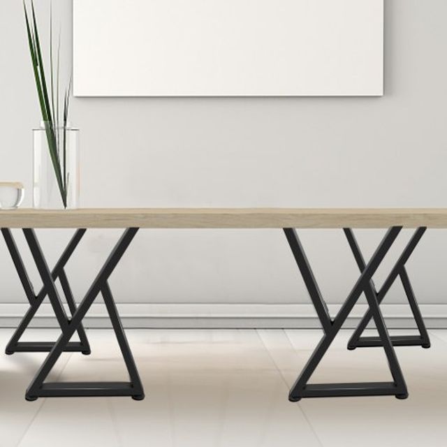 VEVOR Μεταλλικά Πόδια Τραπεζιού Σχήματος Ζ 28x18 Σετ 2 Τεμαχίων TZZTYCZ28X188OFG9V0