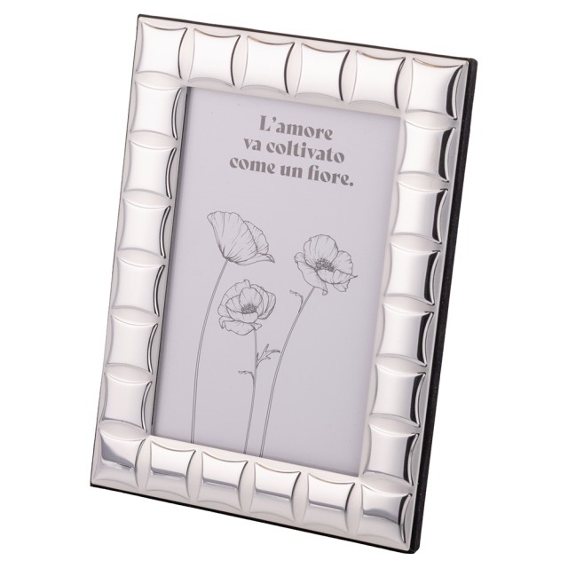 Galileo Ασημένιο κορνίζα τραπεζιού γεωμετρικού διακόσμου χώρος φωτογραφίας 20x25 cm Sibilla 2191251