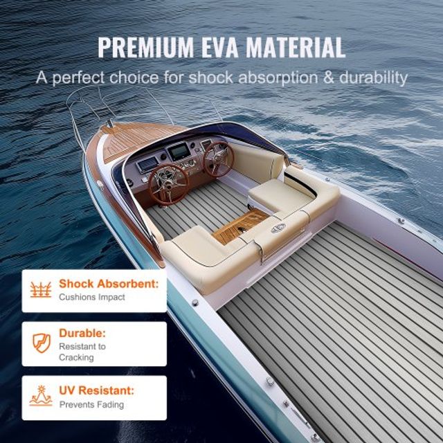 VEVOR Δάπεδο Σκάφους EVA Foam 94.5 x 35.4, Αντιολισθητικό Αυτοκόλλητο, 23.2 τ.π. για Σκάφη CBZZFHPMDDHSS4TPHV0