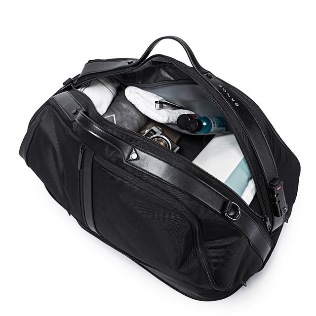 BANGE Σακ Βουαγιάζ Υφασμάτινο 50lt Μαύρο 57x24x34εκ. 77178-Black