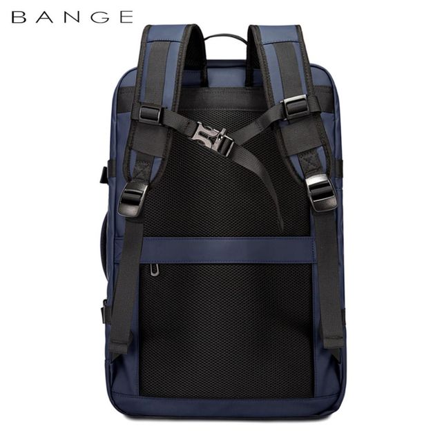 BANGE Αδιάβροχη Τσάντα Πλάτης Laptop 17.3 με Θύρα USB - Μπλε 1908-Blue