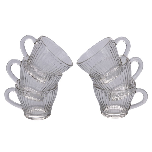 Galileo Σετ 6 φλιτζάνια καφέ 90 ml από διαφανές γυαλί Marquise Linee Sibilla 5910769