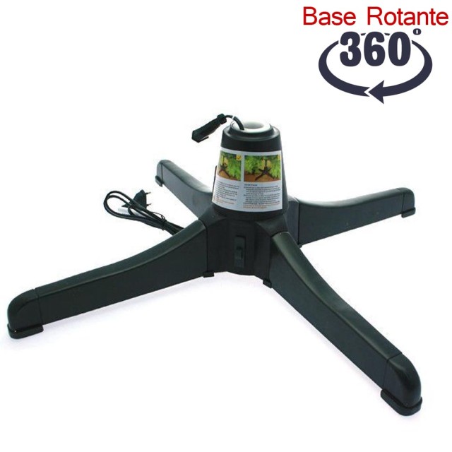 BAKAJI  Περιστρεφόμενη Βάση για Χριστουγεννιάτικο Δέντρο με Περιστρεφόμενο Σύνδεσμο Φώτων 360 μοιρών Νέο  02662078